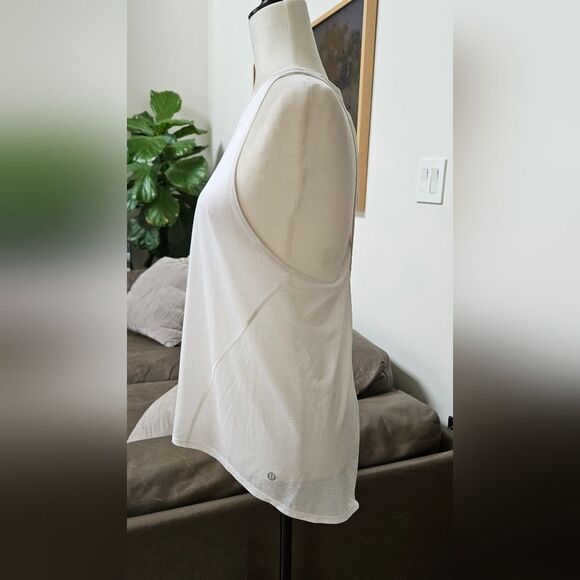 Lululemon Tie Back Women's White Sleeveless Top - Picture 2 of 5